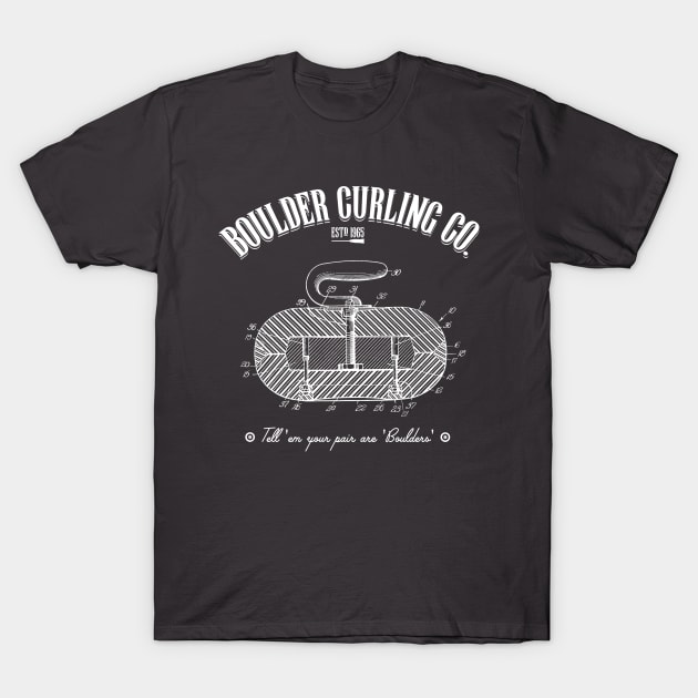 Boulder Curling Co - Curling Rock T-Shirt by itscurling